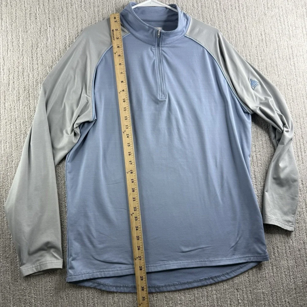 Peter Millar 1/4 Zip Pullover Men's Size Large Golf Blue
